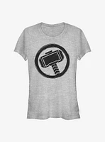 Marvel Thor Woodcut Girls T-Shirt