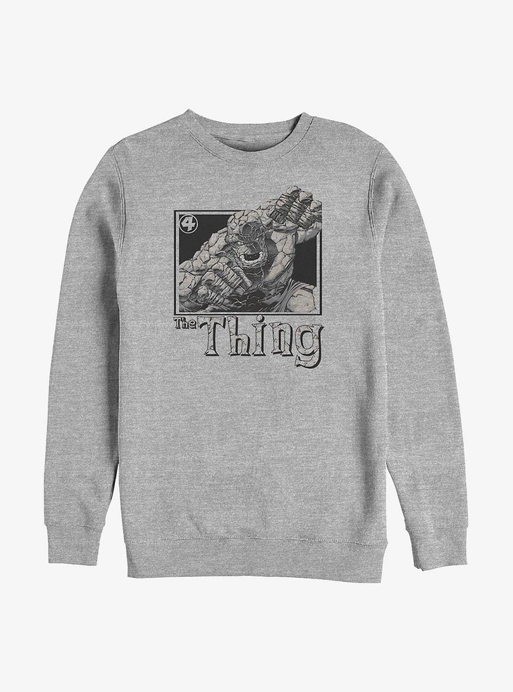 Marvel Fantastic Four Thing Pose Crew Sweatshirt