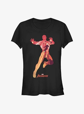 Marvel Iron Man Scene Girls T-Shirt