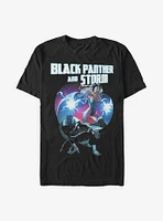 Marvel Black Panther Hero Couple Heart T-Shirt