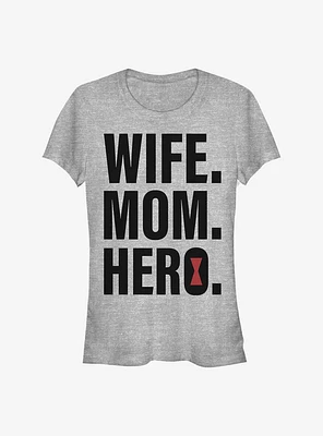 Marvel Black Widow Wife Mom Girls T-Shirt