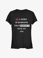 Marvel Spider-Man Miles Morales Hero Text Girls T-Shirt