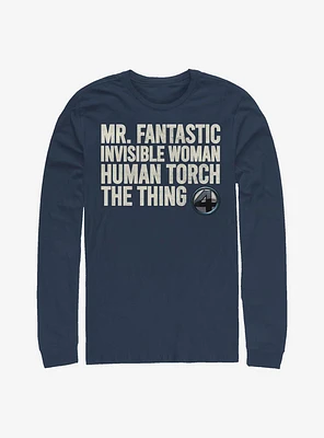 Marvel Fantastic Four Stack Long-Sleeve T-Shirt