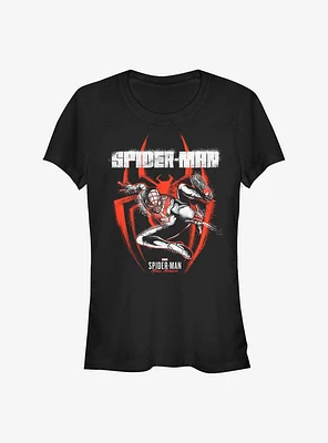 Marvel Spider-Man Miles Morales Spray Girls T-Shirt