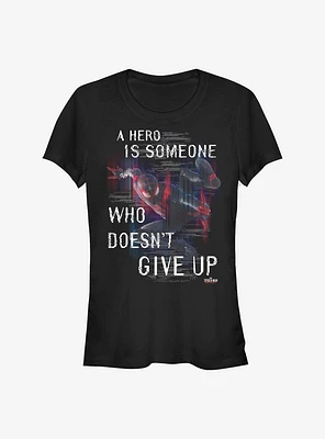 Marvel Spider-Man Miles Morales Don't Give Up Girls T-Shirt