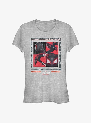 Marvel Spider-Man Miles Morales Square Up Girls T-Shirt