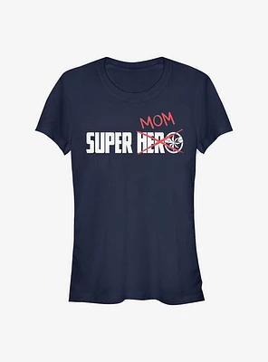 Marvel Captain Super Mom Doodle Girls T-Shirt