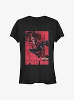 Marvel Spider-Man Panel Miles Morales Paint Girls T-Shirt