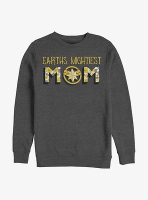 Marvel Captain Earths Mightiest Mom Crew Sweatshirt