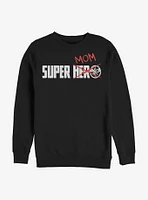 Marvel Captain Super Mom Doodle Crew Sweatshirt