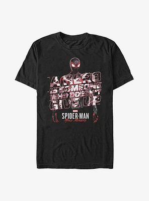 Marvel Spider-Man Miles Morales A Hero Editorial T-Shirt