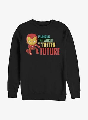 Marvel Iron Man Better Future Crew Sweatshirt