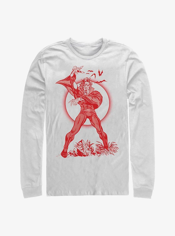 Marvel Morbius Red Long-Sleeve T-Shirt