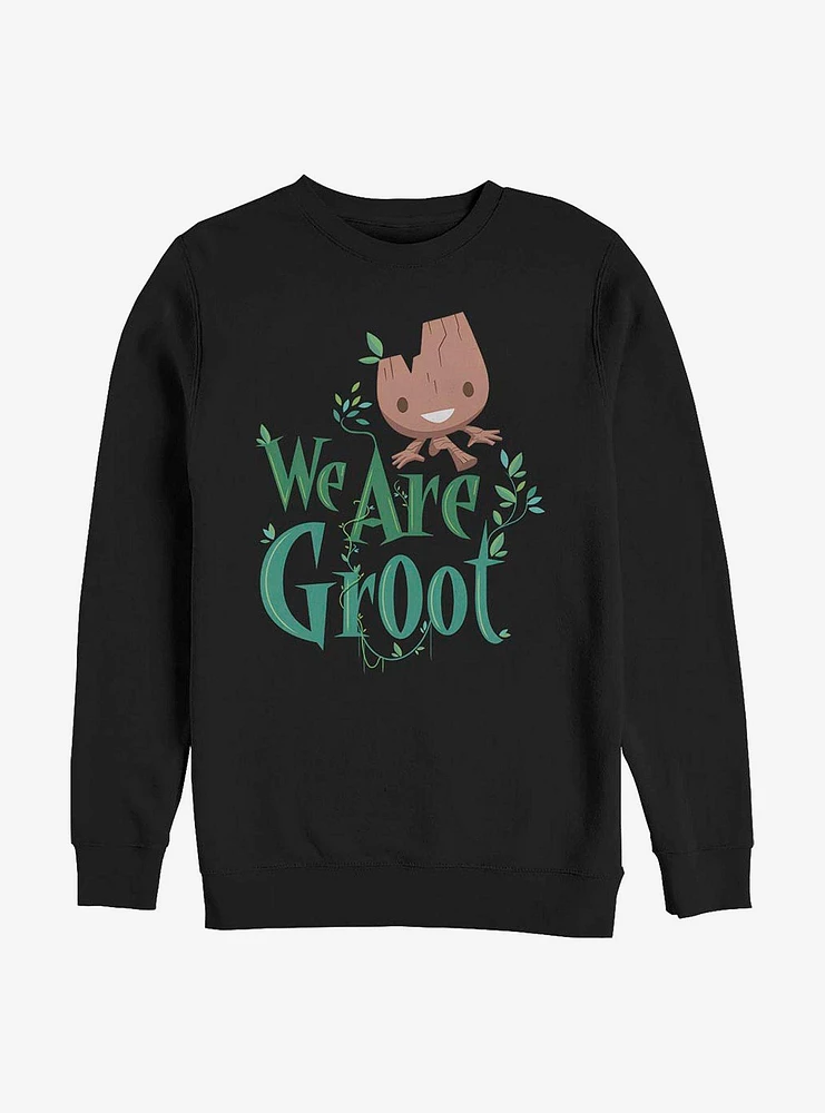 Marvel The Guardians Of Galaxy Groots World Crew Sweatshirt