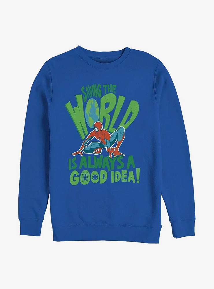 Marvel Spider-Man Spider World Crew Sweatshirt