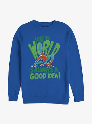 Marvel Spider-Man Spider World Crew Sweatshirt