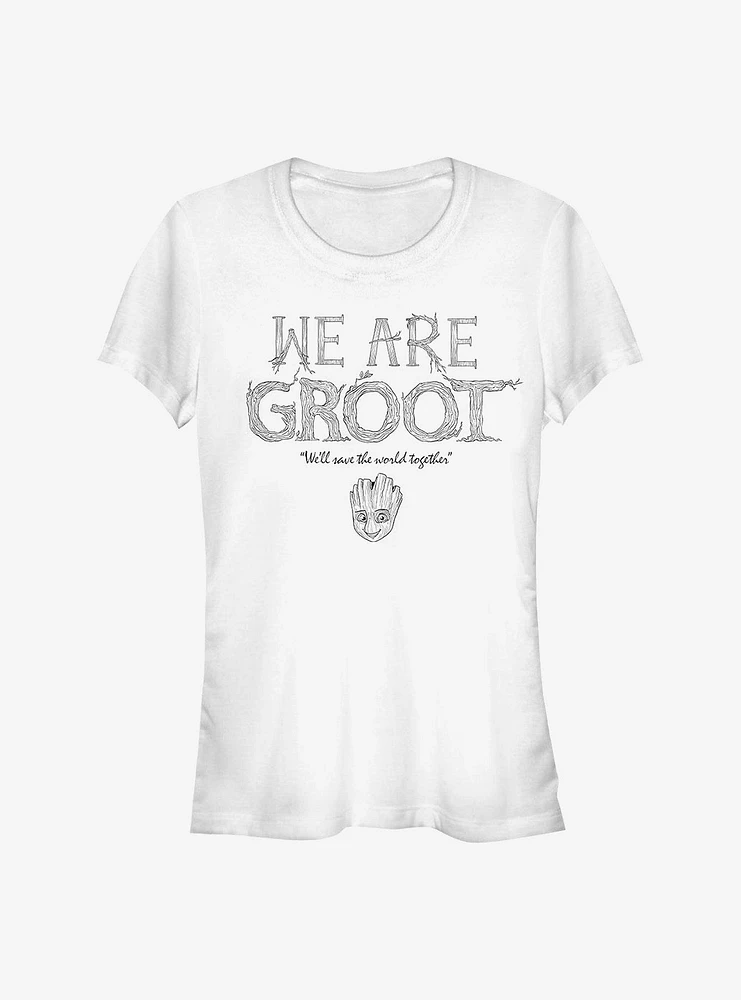 Marvel The Guardians Of Galaxy Grow Together Girls T-Shirt