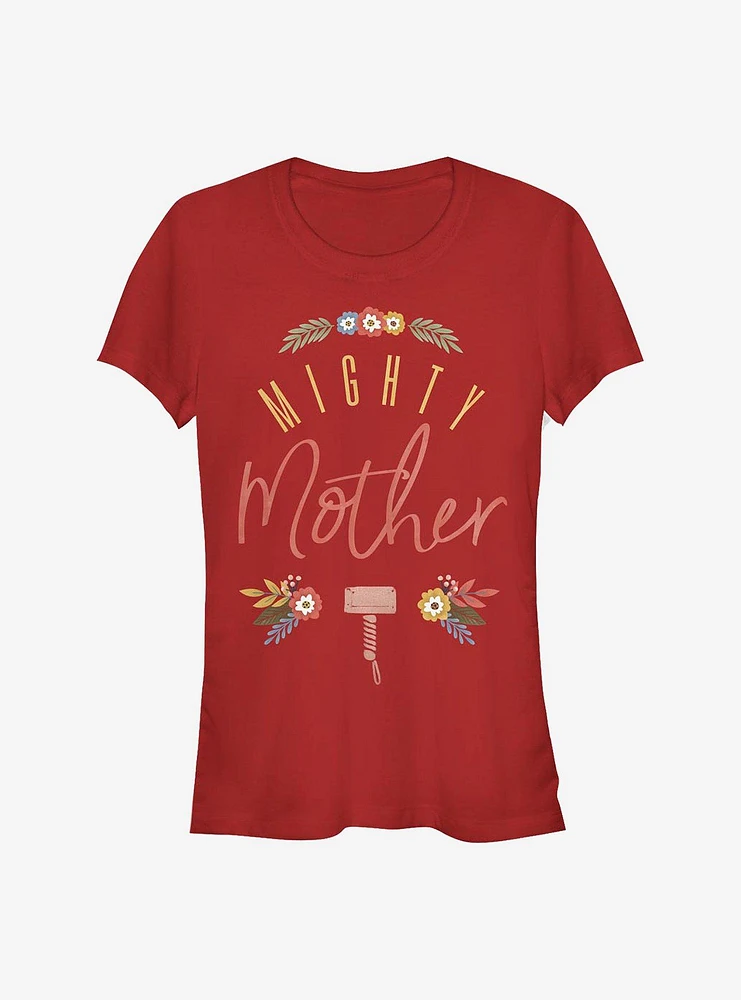 Marvel Thor Might Mother Floral Girls T-Shirt