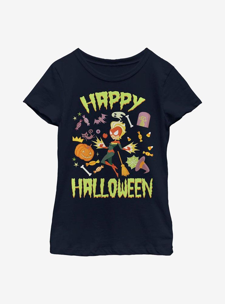 Marvel Captain Halloween Youth Girls T-Shirt