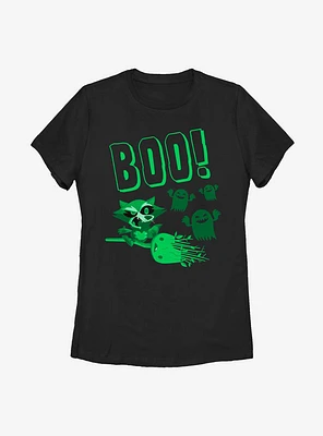 Marvel Guardians Of The Galaxy Boo Rocket Womens T-Shirt