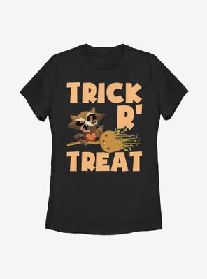 Marvel Guardians Of The Galaxy Rocket Groot Halloween Womens T-Shirt