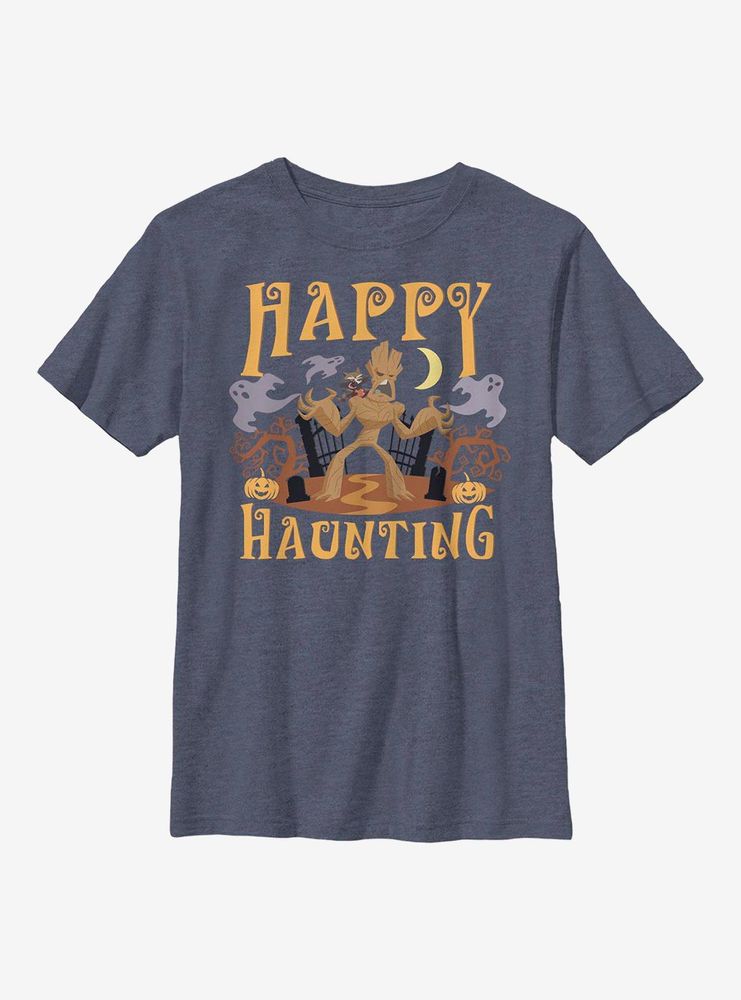 Marvel Guardians Of The Galaxy Happy Haunting Groot Youth T-Shirt