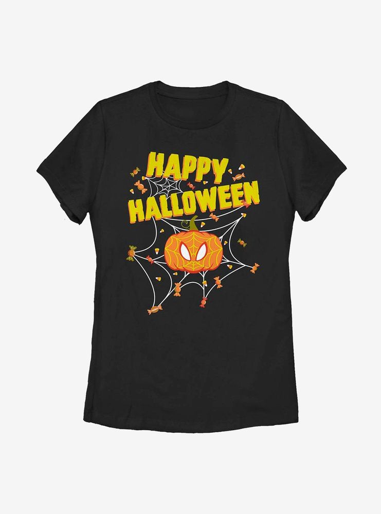 Marvel Spider-Man Candy Web Womens T-Shirt