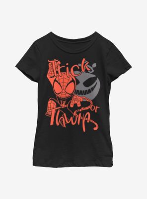 Marvel Spider-Man Trick Or Thwip Youth Girls T-Shirt