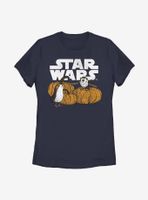 Star Wars Pumpkin Patch Porg Womens T-Shirt