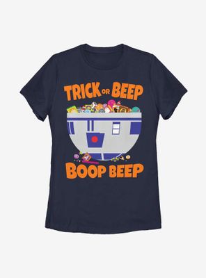 Star Wars Trick Or Beep Womens T-Shirt