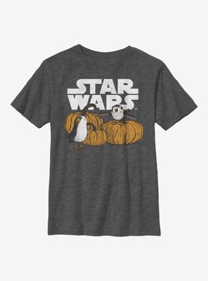 Star Wars Pumpkin Patch Porg Youth T-Shirt