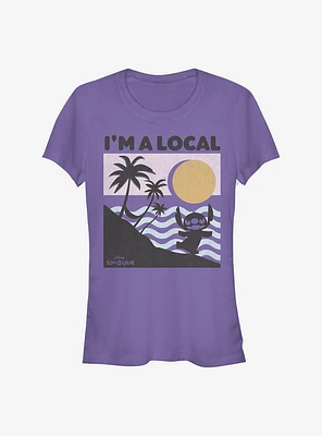 Disney Lilo & Stitch Beach Scene Girls T-Shirt