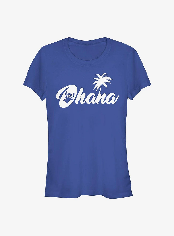 Disney Lilo & Stitch Sillhouette Ohana Girls T-Shirt