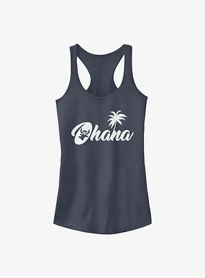 Disney Lilo & Stitch Sillhouette Ohana Girls Tank