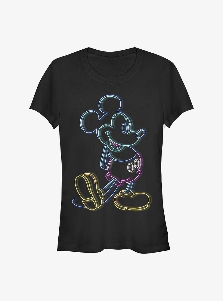 Disney Mickey Mouse Neon Girls T-Shirt