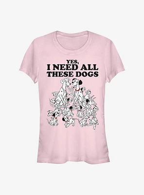 Disney 101 Dalmatians All These Dogs Girls T-Shirt