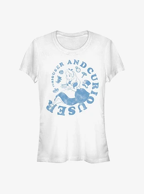 Disney Alice Wonderland Curiouser And Girls T-Shirt