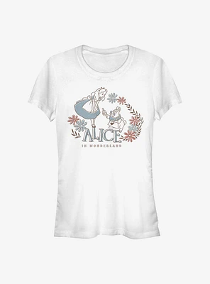 Disney Alice Wonderland Rabbit Girls T-Shirt