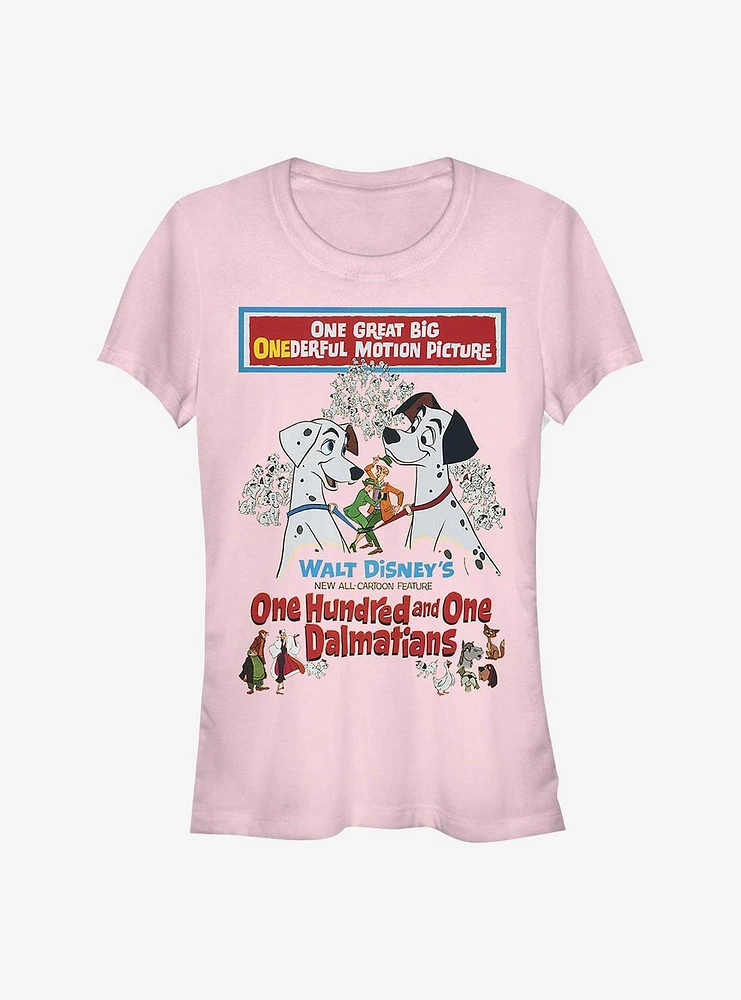 Disney 101 Dalmatians Vintage Poster Girls T-Shirt