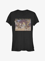 Disney Alice Wonderland Spill The Tea Girls T-Shirt