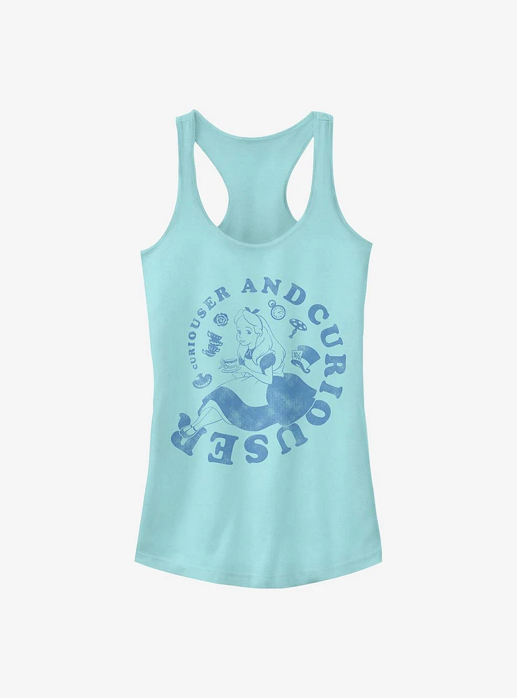 Disney Alice Wonderland Curiouser And Girls Tank