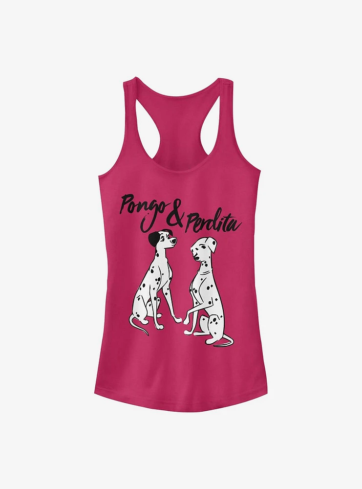 Disney 101 Dalmatians Pongo And Perdita Girls Tank