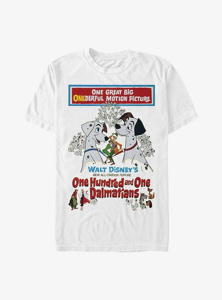 Disney 101 Dalmatians Vintage Poster T-Shirt