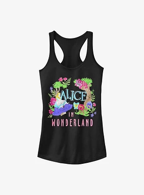 Disney Alice Wonderland Neon Girls Tank