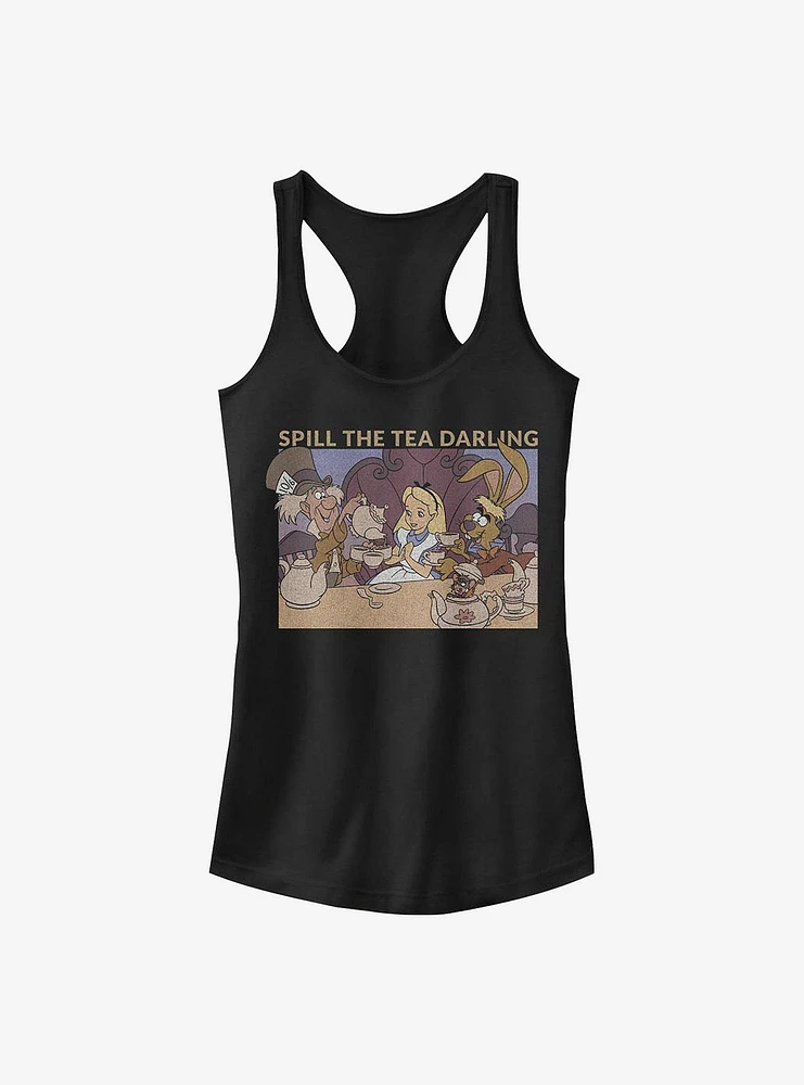 Disney Alice Wonderland Spill The Tea Girls Tank