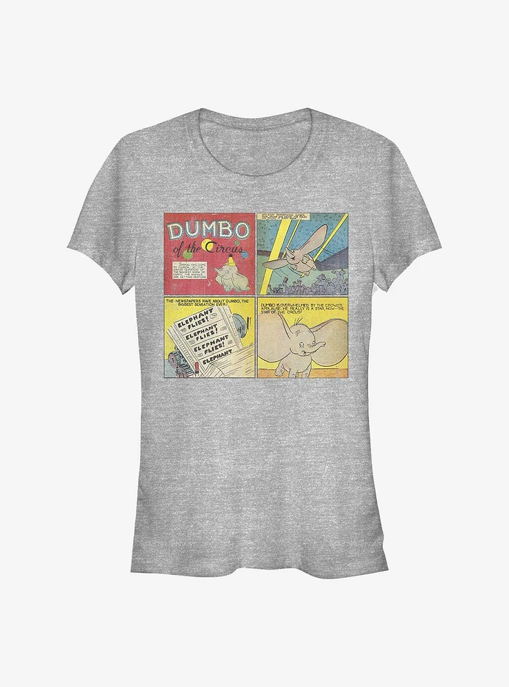 Disney Dumbo Comic Panel Girls T-Shirt