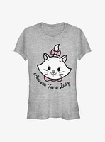 Disney The Aristocats Because I'm A Lady Girls T-Shirt