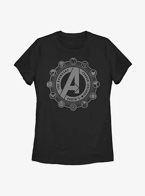 Marvel Avengers Emblems Womens T-Shirt