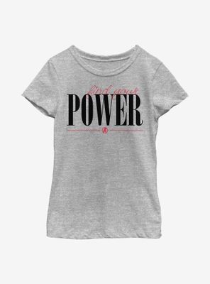 Marvel Avengers Power Script Youth Girls T-Shirt