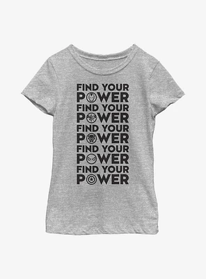 Marvel Avengers Team Power Youth Girls T-Shirt